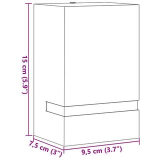 VidaXL Applique murale d'extérieur acier inoxydable  