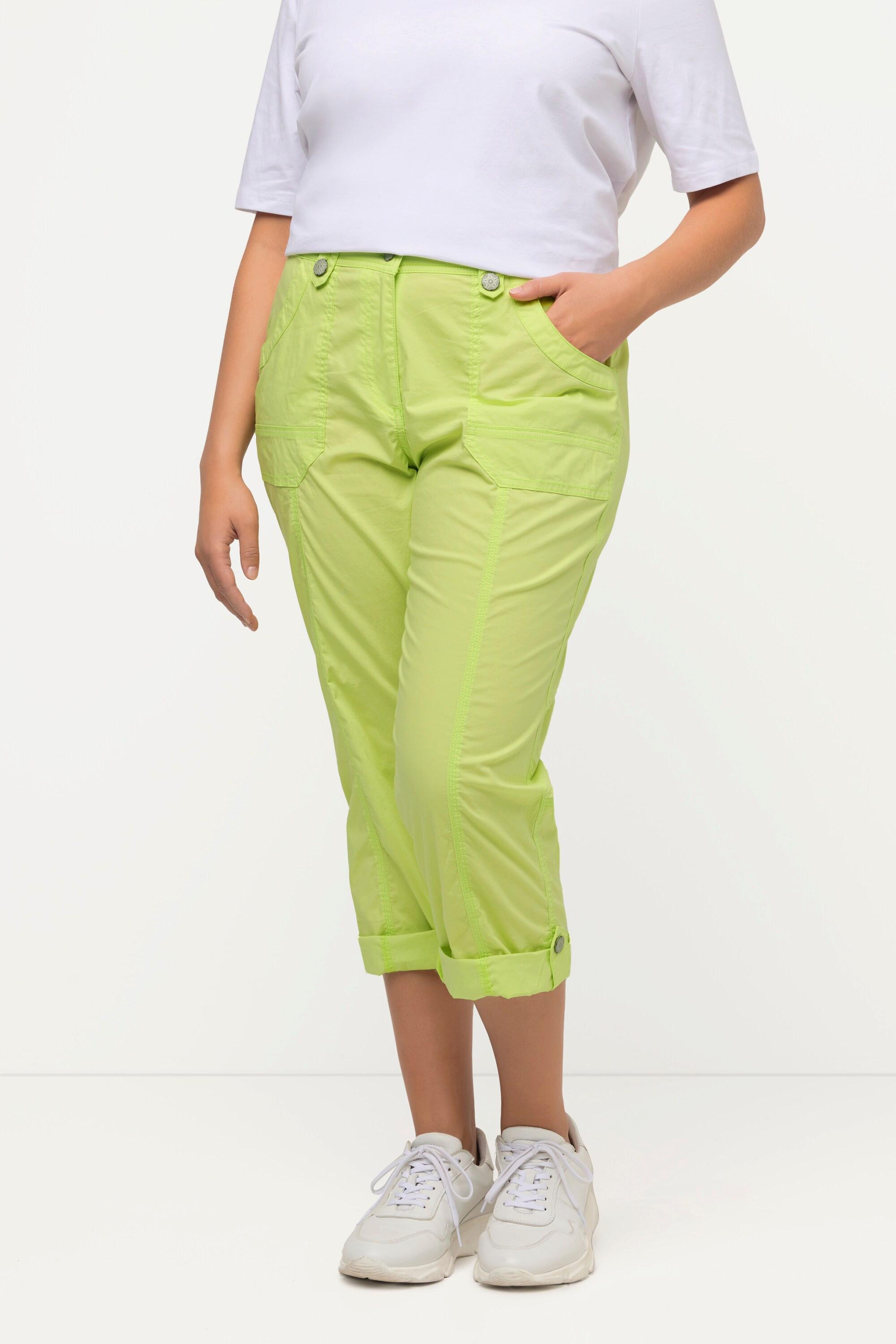 Ulla Popken  Pantalon cargo 7/8 avec attaches, taille confortable 