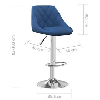 VidaXL Tabouret de bar velours  