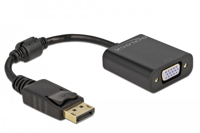 DeLock  DeLOCK Adattatore DisplayPort 1.2 maschio a VGA femmina nero 