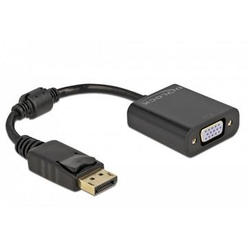 DeLOCK Adattatore DisplayPort 1.2 maschio a VGA femmina nero