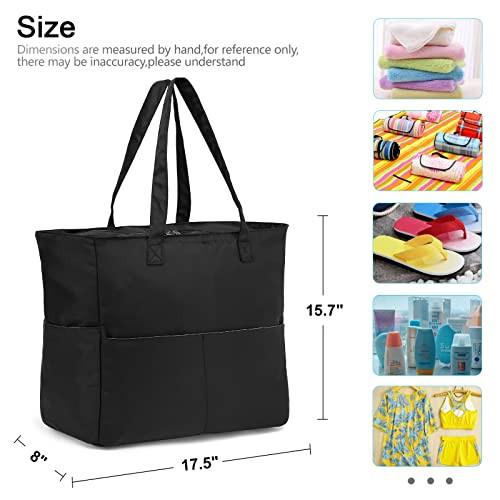 Only-bags.store Grand Sac Cabas Étanche à Bandoulière avec Fermeture Éclair  