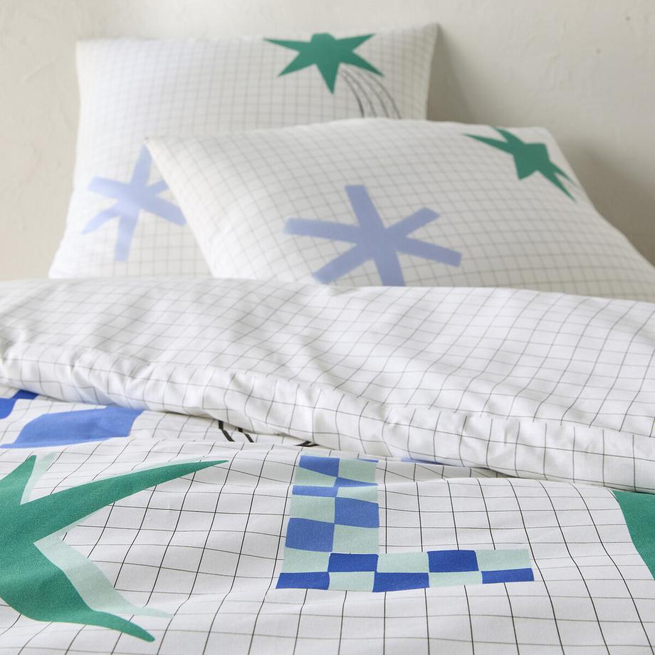 La Redoute Intérieurs Roman Kinder Duvetbezug 50% Recycelte Baumwolle  