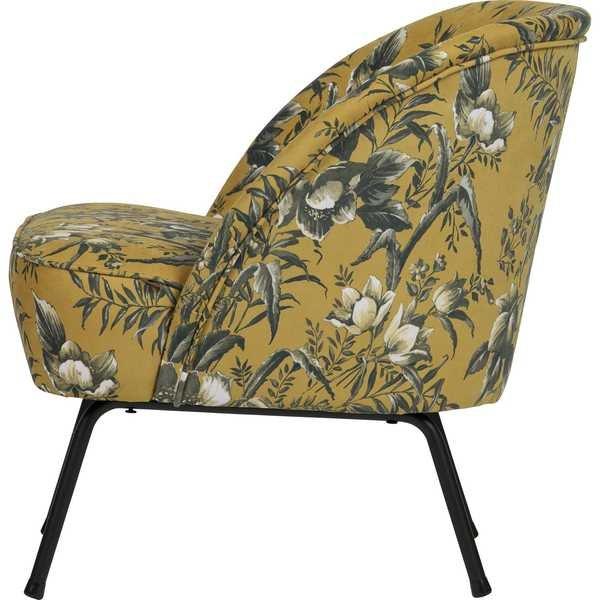 mutoni Fauteuil Vogue Velvet Poppy Mustard  