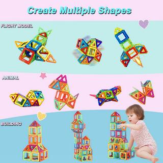 Activity-board  Blocs de construction magnétiques 38 pièces jouets magnétiques aimants enfants 