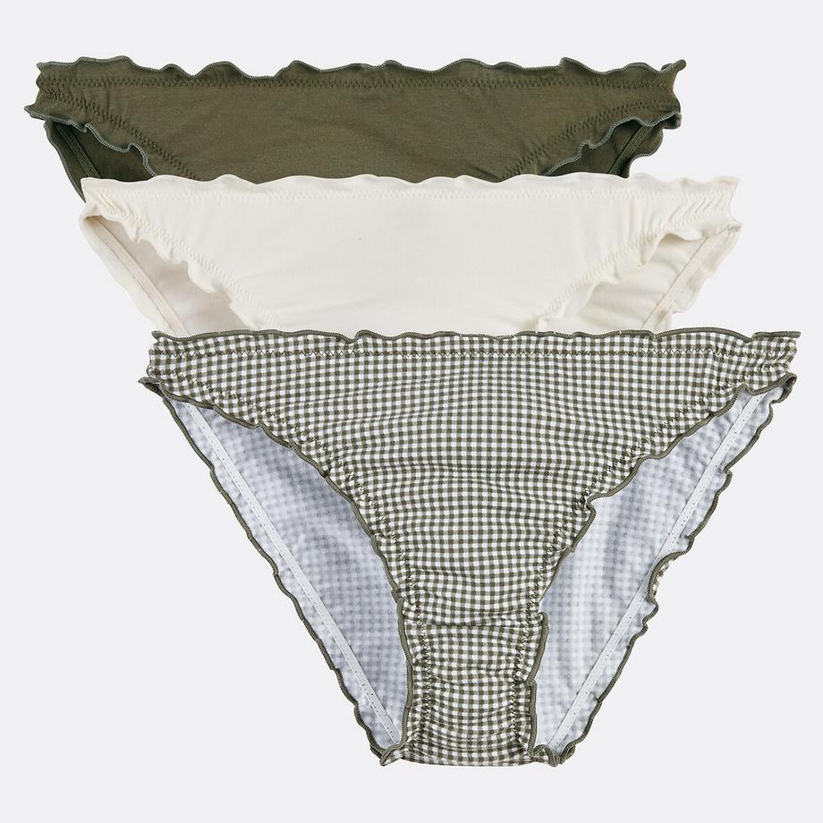 3er-Set Bloomers aus bedruckter Baumwolle