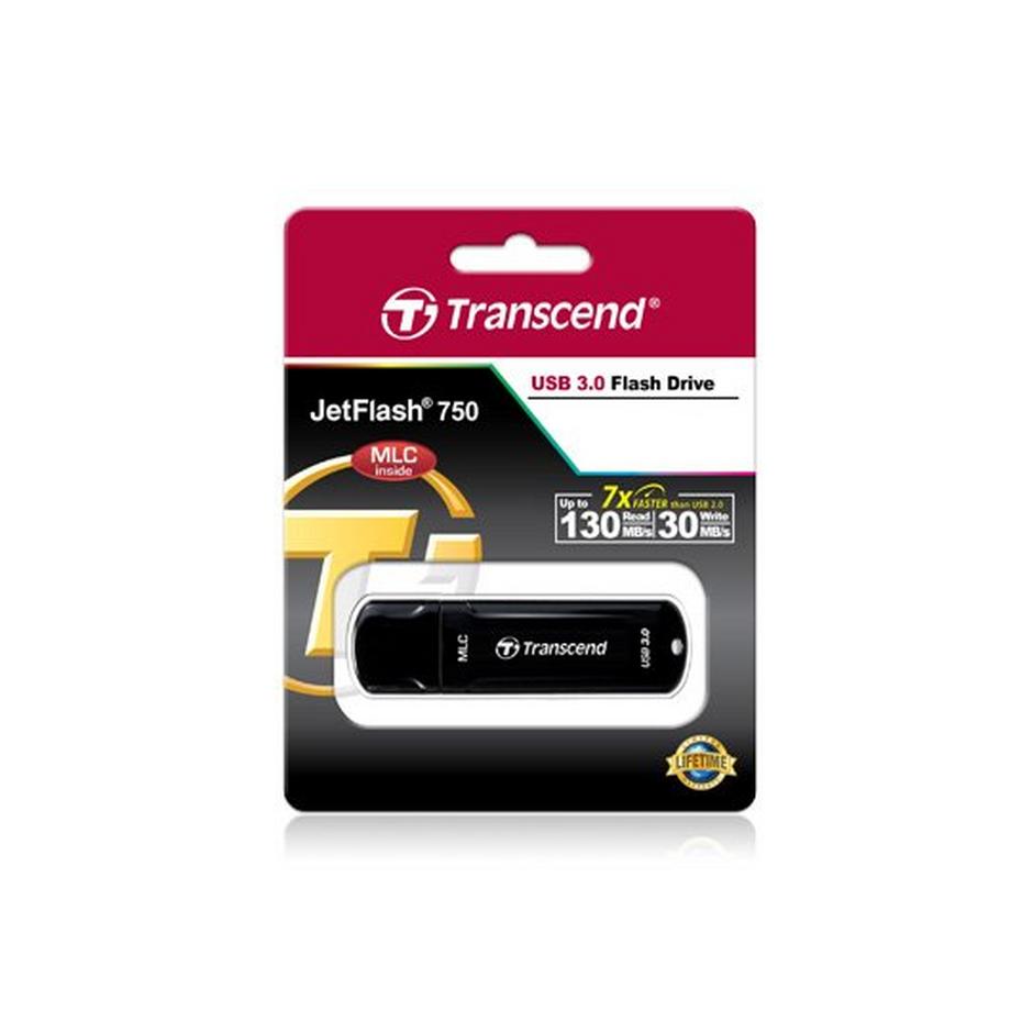 Transcend  Transcend JetFlash 750, 16GB USB-Stick USB Typ-A 3.2 Gen 1 (3.1 Gen 1) Schwarz 