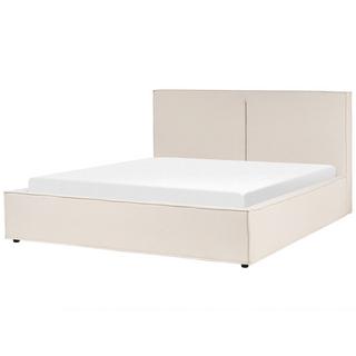 Beliani Letto contenitore en Tessuto Moderno MOISSAC  