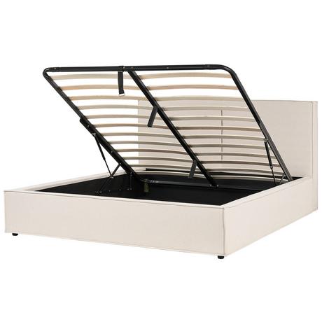 Beliani Letto contenitore en Tessuto Moderno MOISSAC  