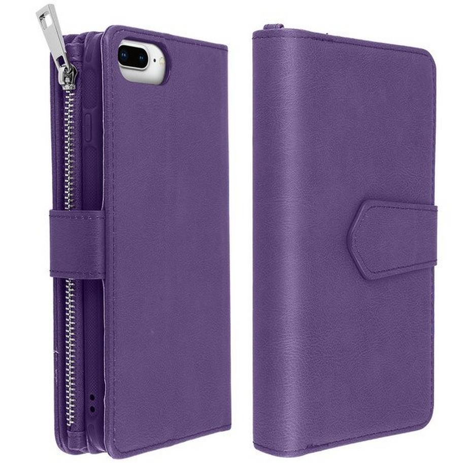 Avizar  Étui Folio Violet iPhone 8+/7+/6S+/6+ 