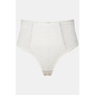 Ulla Popken  String-Panty, Spitze, T-String hinten, Ziersteine 