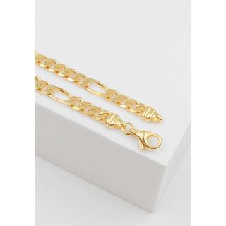 MUAU Schmuck  Bracelet Figaro Gelbgold 750, 4.3mm, 21cm 