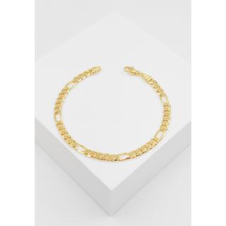 MUAU Schmuck  Bracelet Figaro Gelbgold 750, 4.3mm, 21cm 