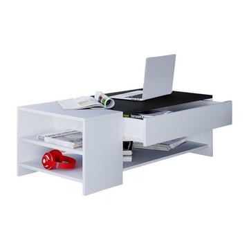 Holz Beistelltisch Couchtisch Sofatisch Wohnzimmertisch Schublade Tindus