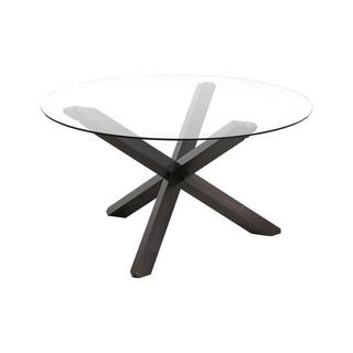 Vente-unique Table à  manger CENTAURI 4 cous Bois verre trempé  