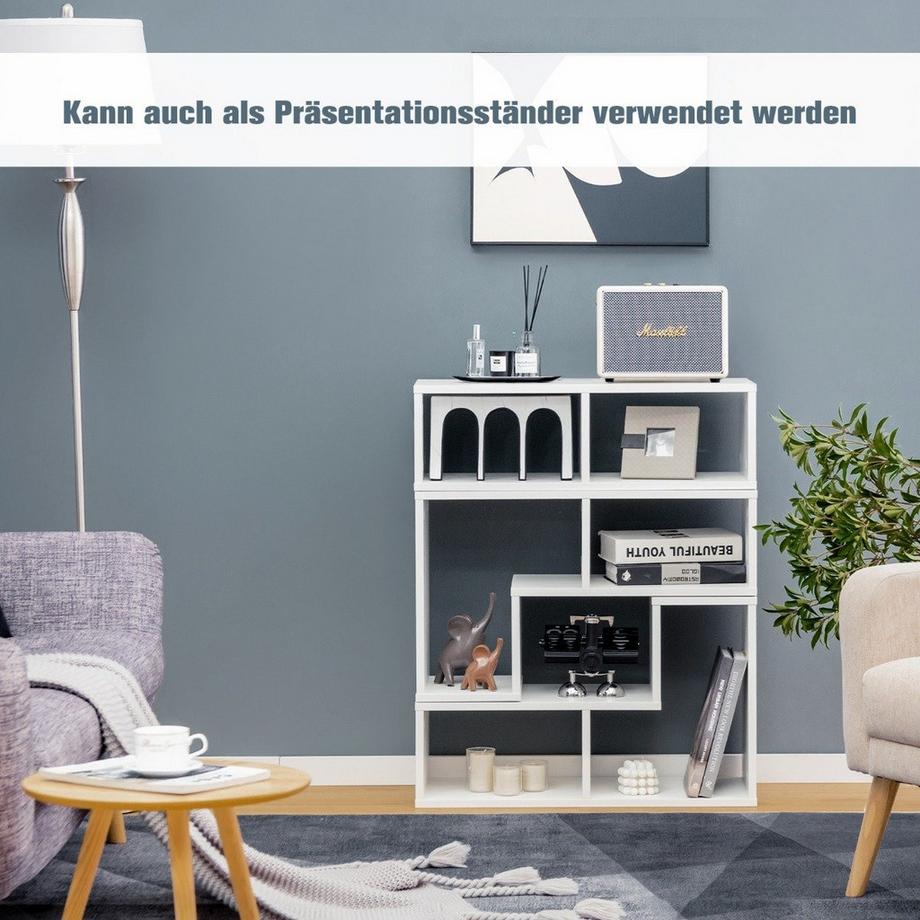 Northio 3-teiliger Fernsehschrank aus Holz für TVs bis zu 65" Frei Kombinierbarer Fernsehtisch Weiß  