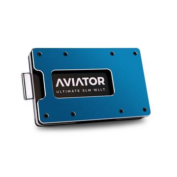 Aviator Wallet slide, Galactic blu, e con AirTag