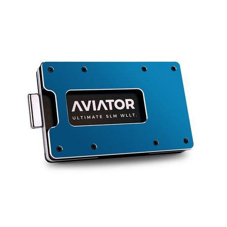 AVIATOR Aviator Wallet slide, Galactic bleu, avec AirTag Clip  