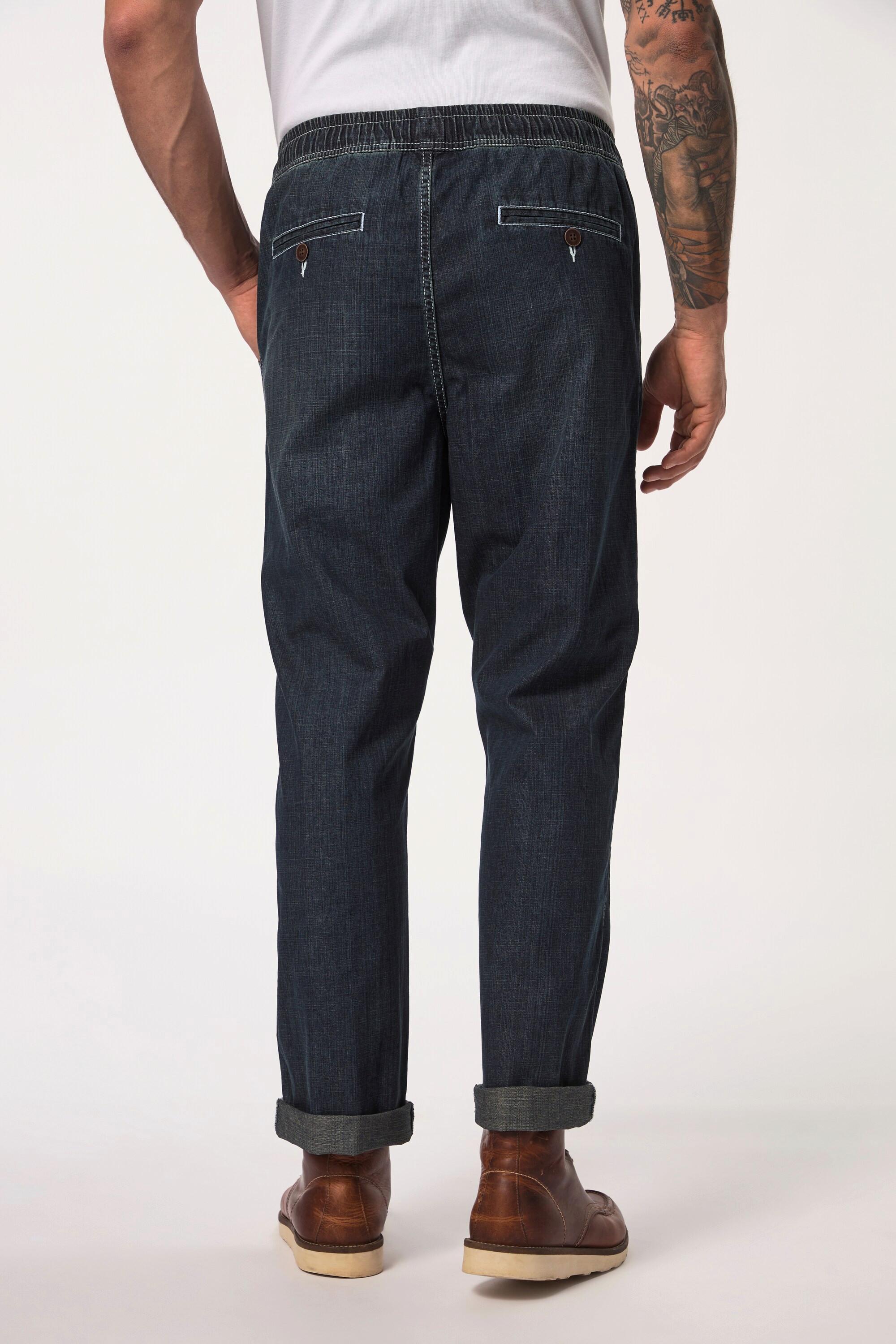 JP1880  Pantalon aspect jean. Coupe Relaxed Fit 4 poches 