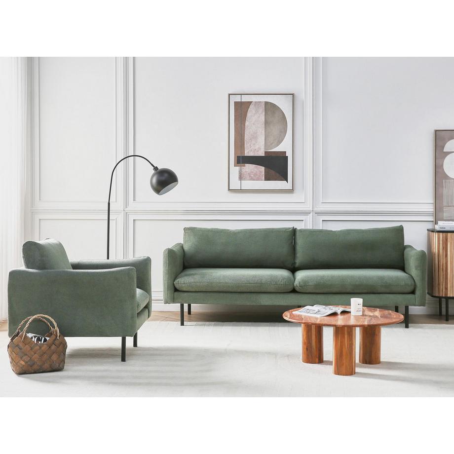 Beliani Wohnzimmer Set aus Stoff  VINTERBRO  