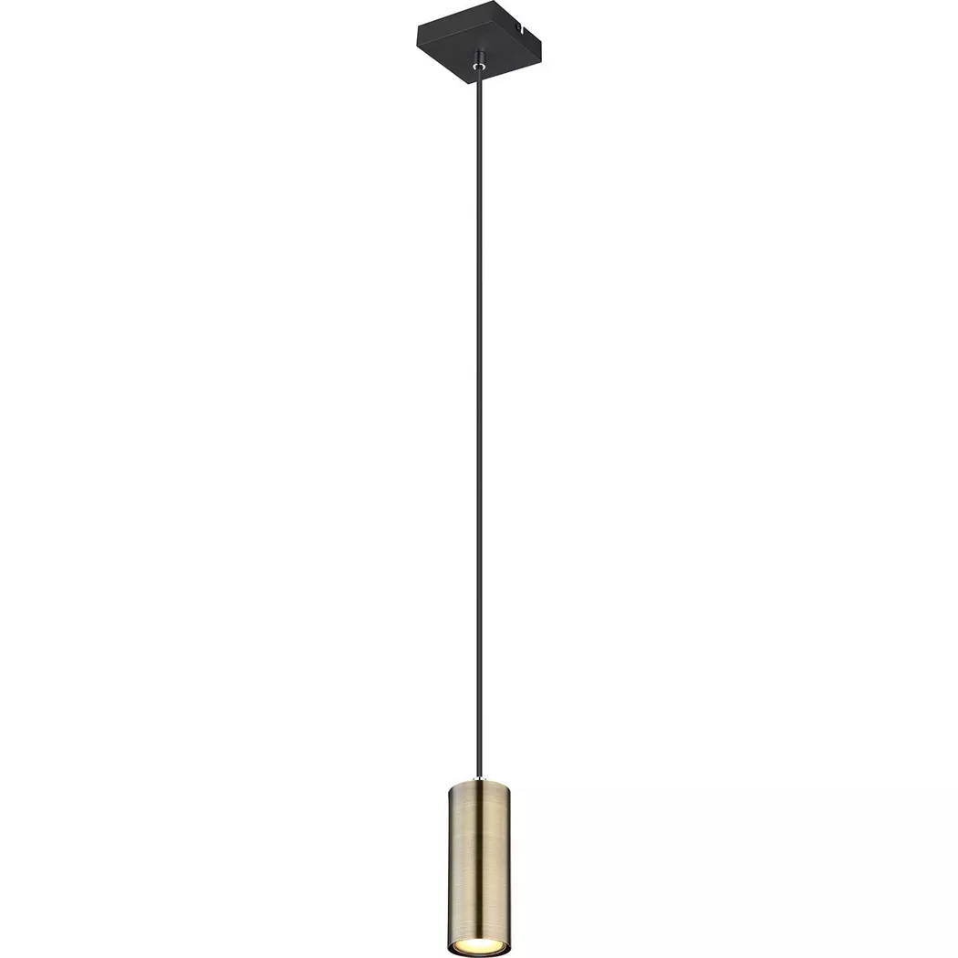 mutoni – Hängeleuchte Robby Metall matt 1xGU10, One Size, Schwarz