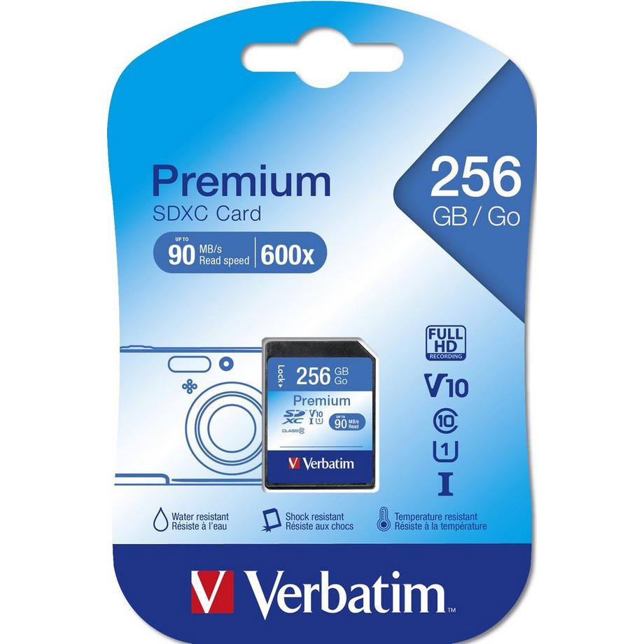 Verbatim  Verbatim Premium 256 GB SDXC UHS-I Klasse 10 
