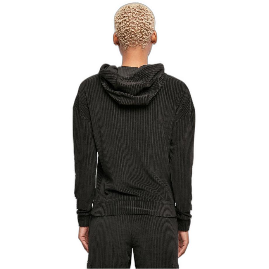 URBAN CLASSICS Felpa con Cappuccio in Velluto a Coste  