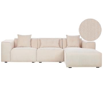 Ecksofa aus Cord Modern DOLVA