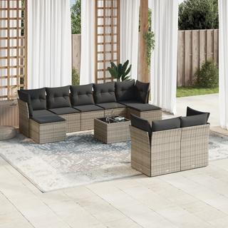 VidaXL set divano da giardino Polirattan  