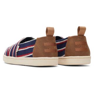 TOMS  espadrillas a righe intrecciate per bambini  alpargata 