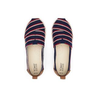 TOMS  espadrillas a righe intrecciate per bambini  alpargata 