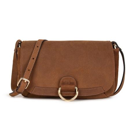 Kate Lee  Petit sac porté bandoulière en cuir Ully chataigne 