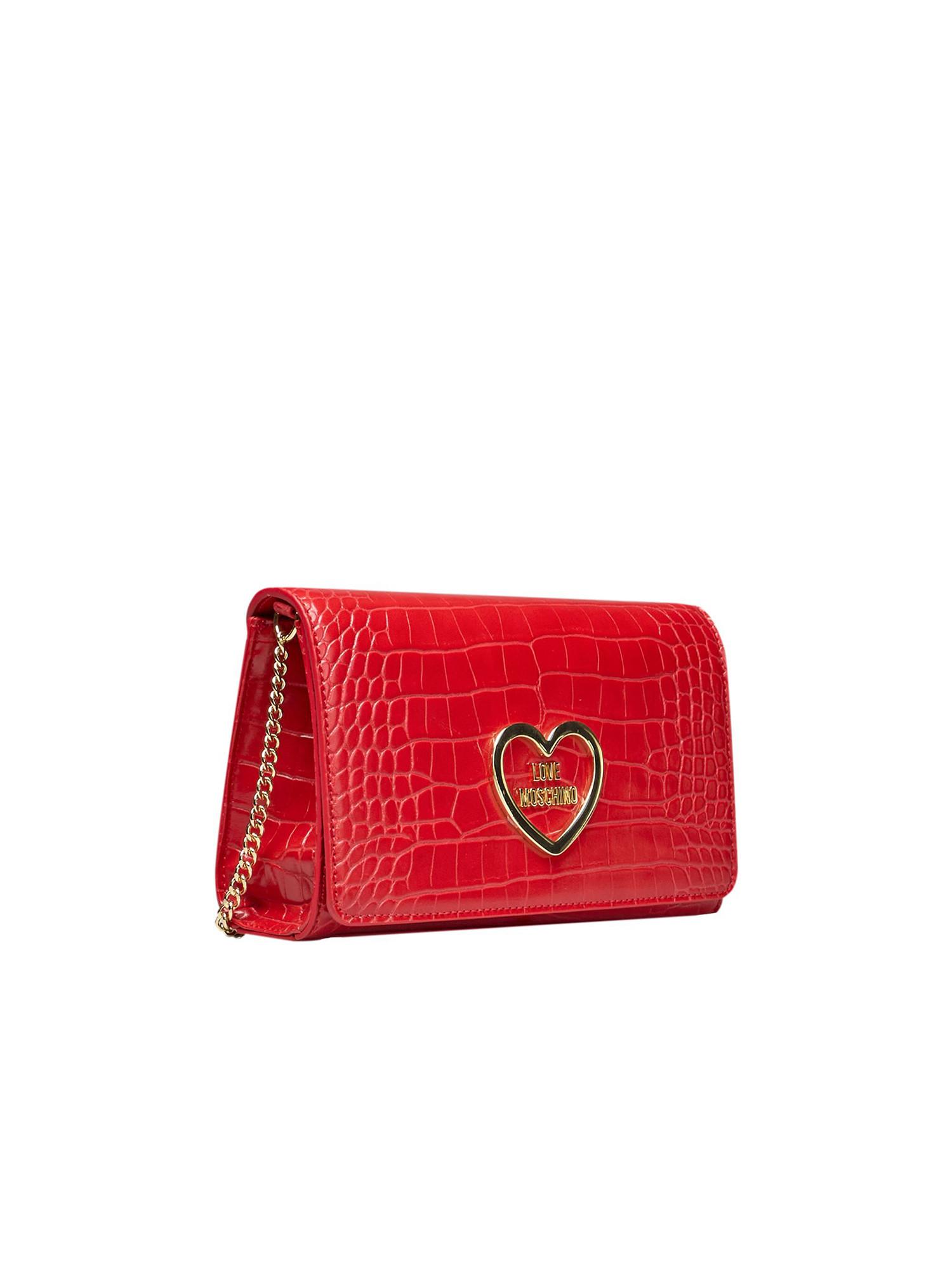 LOVE MOSCHINO Krokoprägung Umhängetasche  