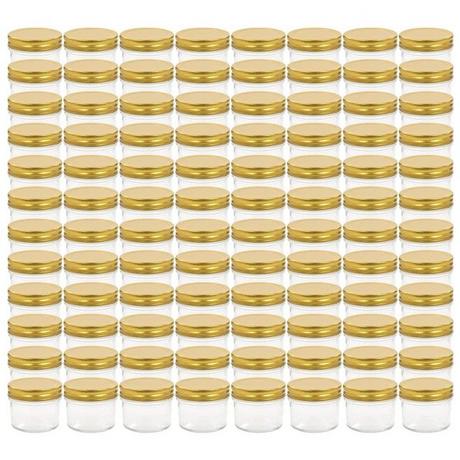 VidaXL Pots à confiture avec couvercles  pcs verre verre  