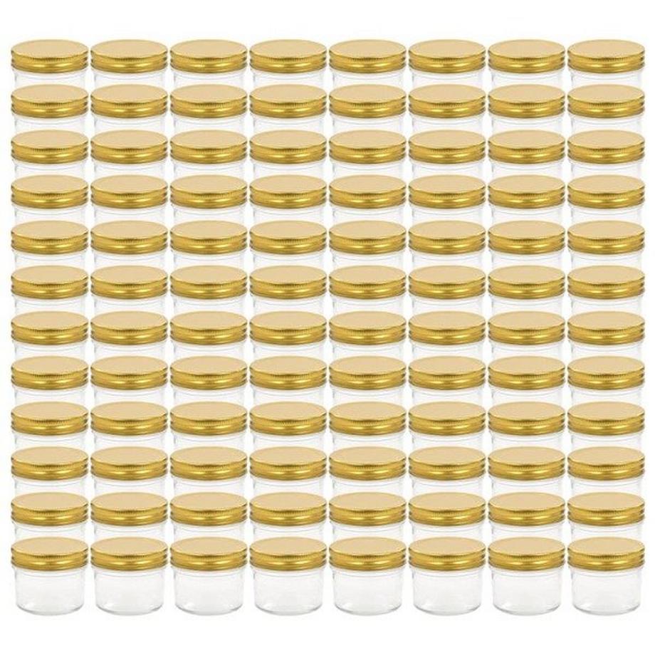 Pots à confiture avec couvercles  pcs verre verre