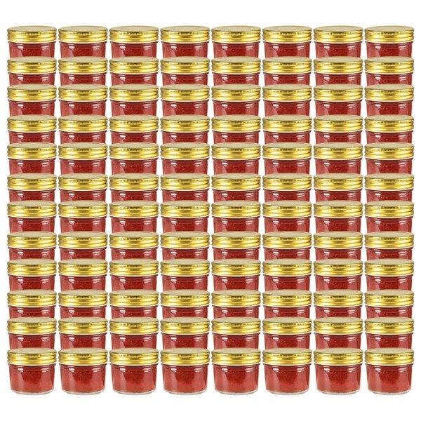 VidaXL Pots à confiture avec couvercles  pcs verre verre  