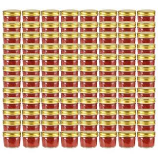 VidaXL Pots à confiture avec couvercles  pcs verre verre  