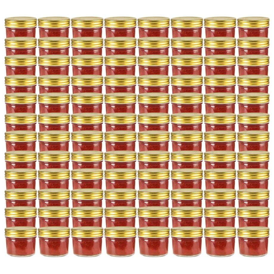 VidaXL Pots à confiture avec couvercles  pcs verre verre  