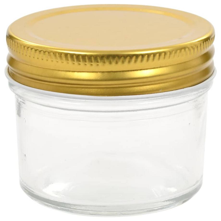 VidaXL Pots à confiture avec couvercles  pcs verre verre  