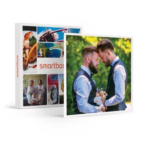 Smartbox  Escapade d'une nuit avec souper gastronomique en hôtel 4* pour un couple de mariés LGBT - Coffret Cadeau 