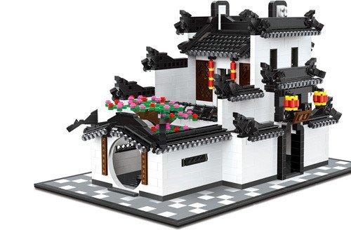 Wange       Lieferumfang    • 1 x Baukasten "Chinesisches Hui Style Haus" (1.575 Teile) • 1 x Bauanleitung     Dieses Set enthält Kleinteile und ist nicht für Kinder unter 3 Jahren geeignet                   