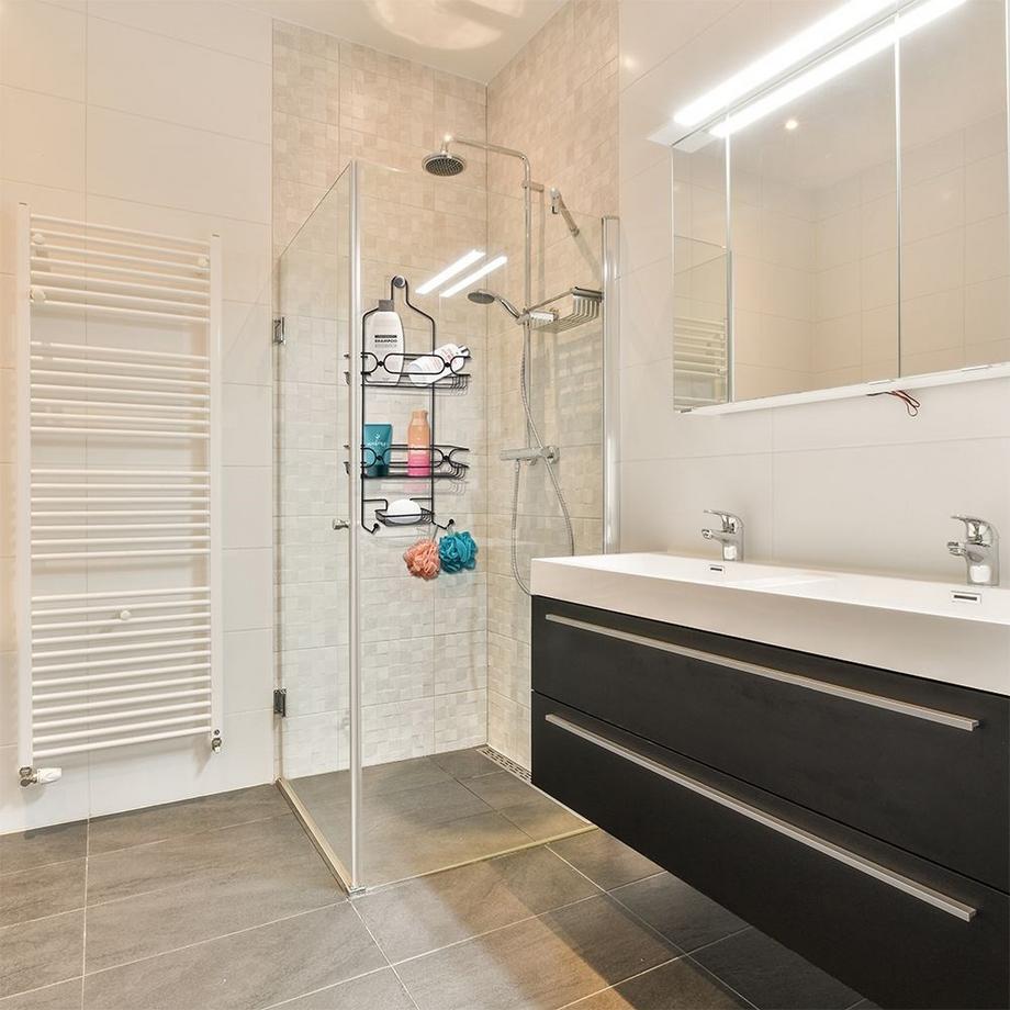 B2X  Etagère métallique pratique pour ranger la salle de bain sans perçage 