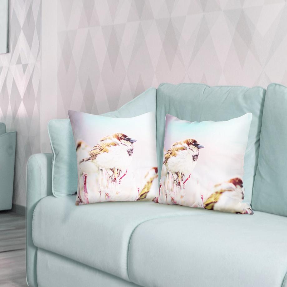 Avizar 2 Stk. Kissenbezüge Vogel  