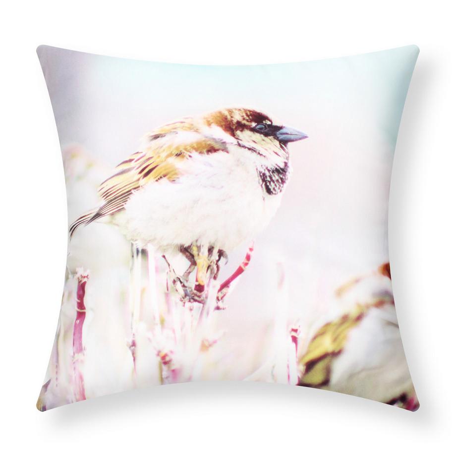 2 Stk. Kissenbezüge Vogel