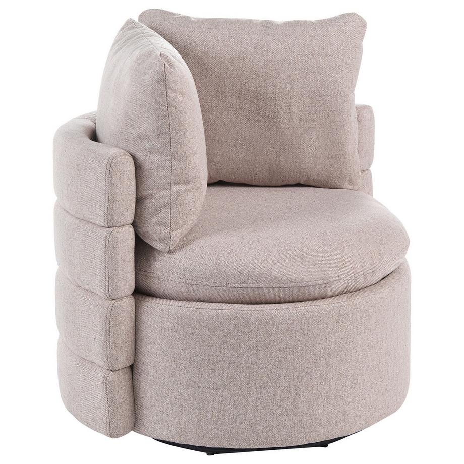 Fauteuil pivotant en Tissu Rétro RANDERS