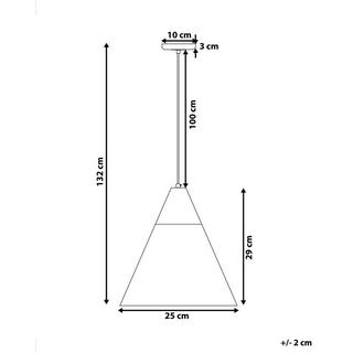 Beliani Lampe suspension en Aluminium Moderne ALBANO  