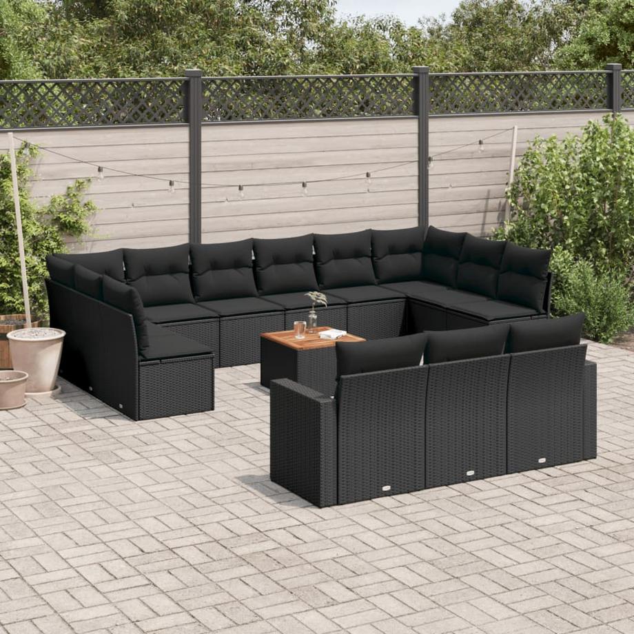 VidaXL Ensemble de canapés de jardin rotin synthétique  