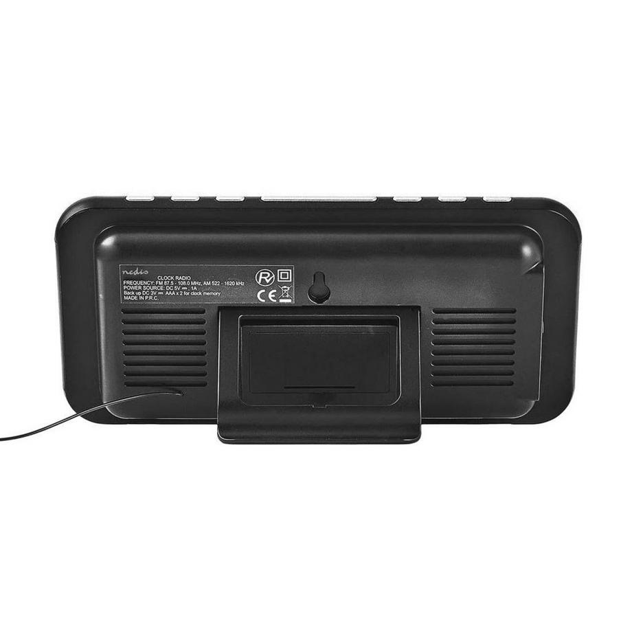 Nedis  Radio-réveil numérique avec prise USB 