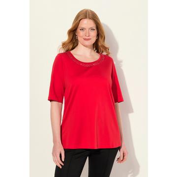 T-Shirt, Pima Cotton, A-Linie, Rundhals, Halbarm