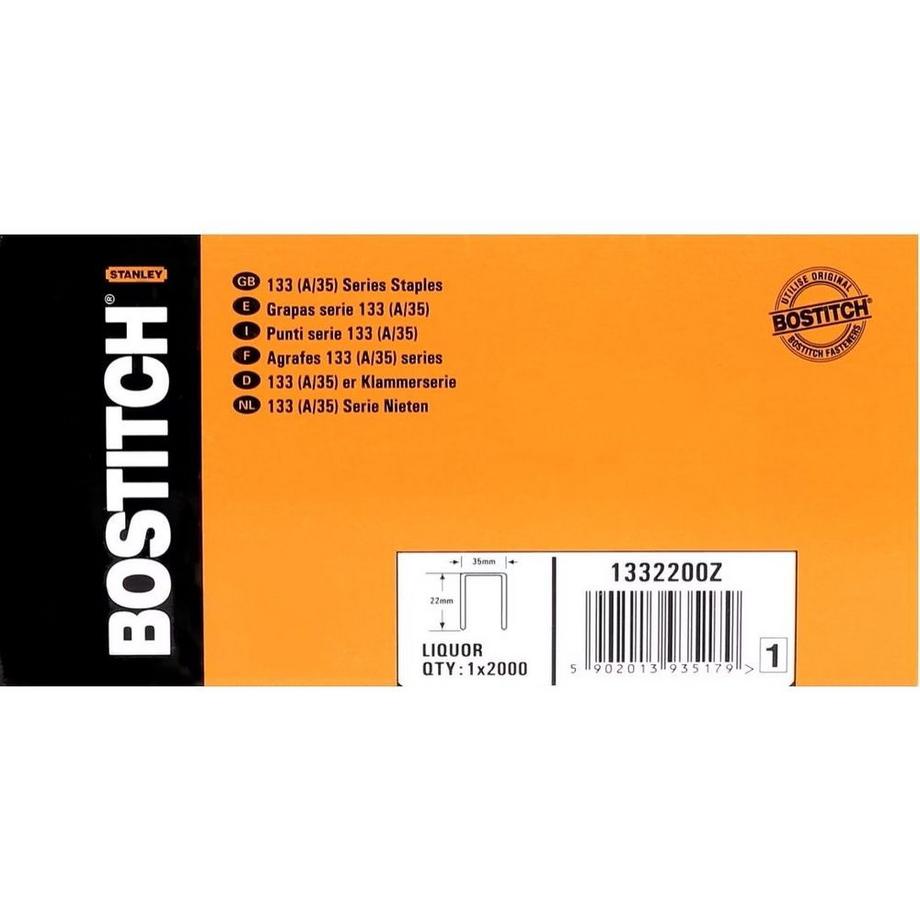 BOSTITCH Agrafes  2000 pièces  